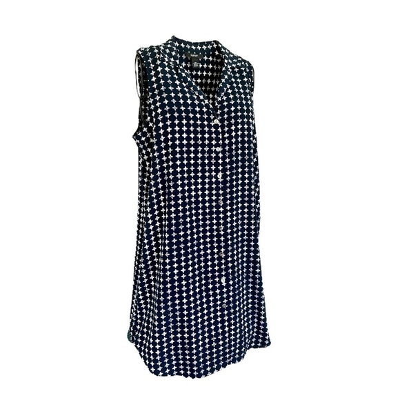 ALFANI, NWOT, WOMENS SLEEVELESS, BUTTON FRONT,  SHIFT DRESS. SIZE 12P - Picture 1 of 6